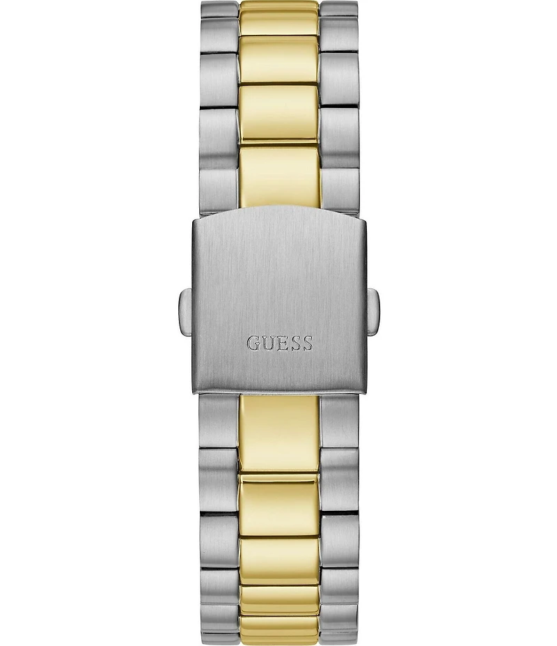 Guess Unisex Conn Mechanical Automatic Two Tone Stainless Steel Bracelet Watch