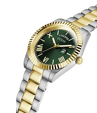 Guess Unisex Conn Mechanical Automatic Two Tone Stainless Steel Bracelet Watch