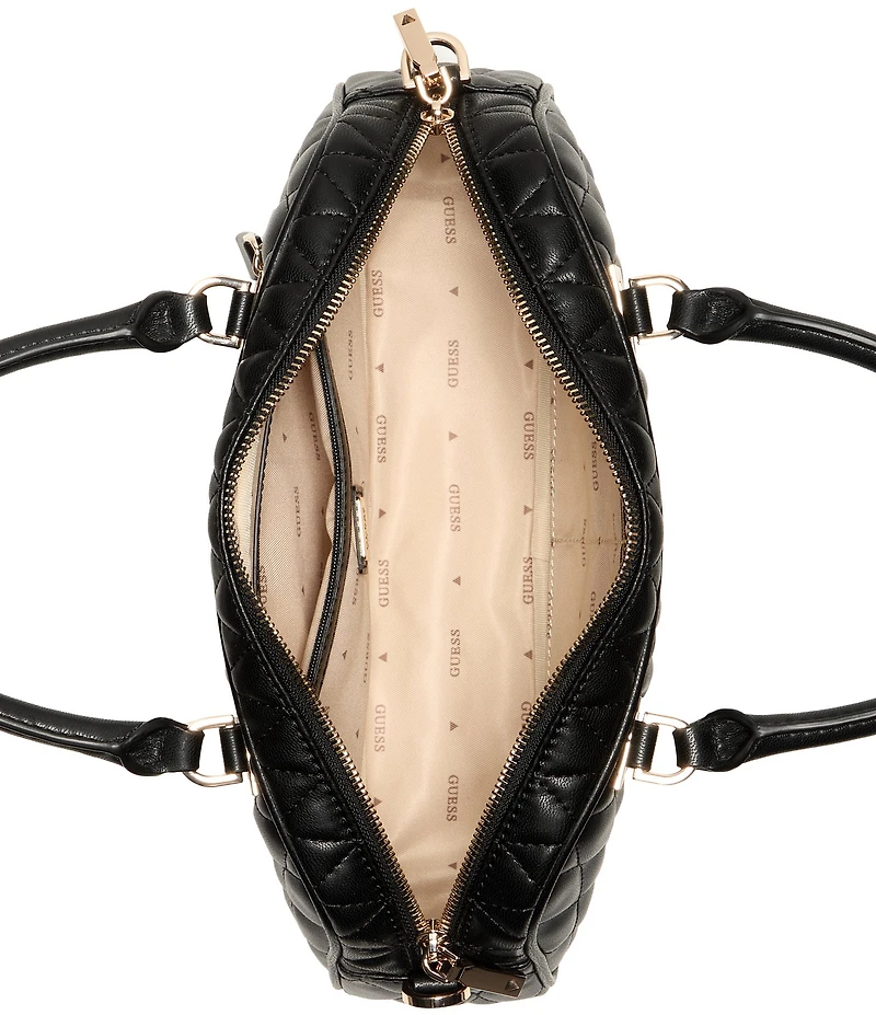 Guess Valla Small Quilted Satchel Bag