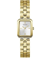 Guess Women's Analog G-Links Stainless Steel Rectangle Bracelet Watch