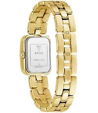 Guess Women's Analog G-Links Stainless Steel Rectangle Bracelet Watch