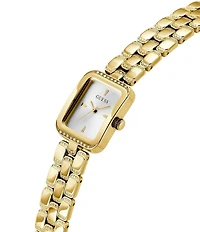 Guess Women's Analog G-Links Stainless Steel Rectangle Bracelet Watch