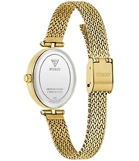 Guess Women's Analog Gold Tone Stainless Steel Mesh Bracelet Watch