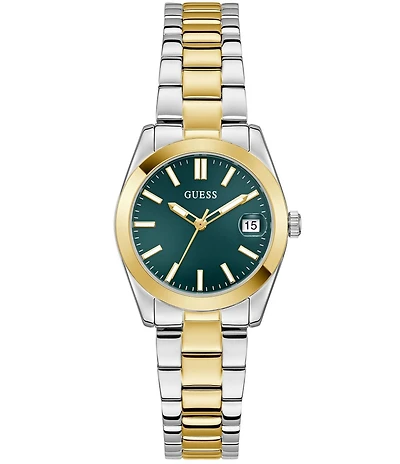 Guess Women's Analog Two Tone Stainless Steel Bracelet Watch