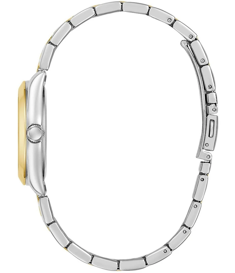 Guess Women's Analog Two Tone Stainless Steel Bracelet Watch