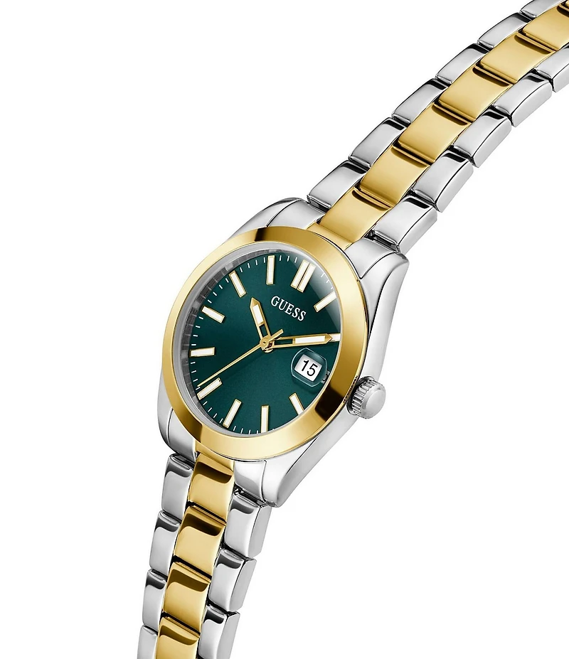 Guess Women's Analog Two Tone Stainless Steel Bracelet Watch