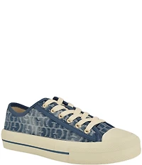 Guess Women's Carey Denim Logo Print Sneakers