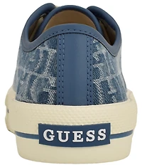 Guess Women's Carey Denim Logo Print Sneakers