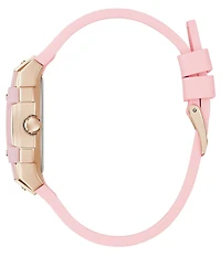 Guess Women's Chronograph Pink Silicone Strap Watch