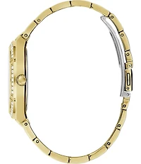 Guess Women's Cosmo Analog Crystal Gold Tone Stainless Steel Bracelet Watch