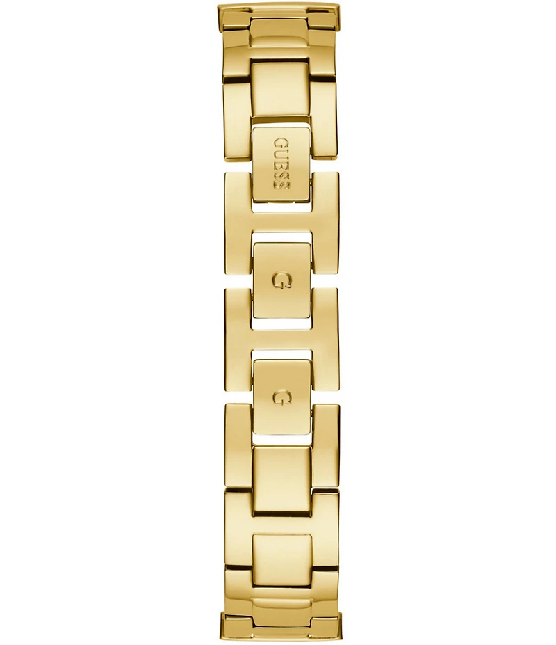 Guess Women's Glitz Quartz Analog Gold Stainless Steel Bracelet Watch