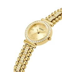 Guess Women's Glitz Quartz Analog Gold Stainless Steel Bracelet Watch