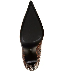 Guess Women's Gomoray Leopard Print Rhinestone Stretch Booties