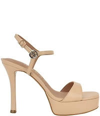 Guess Women's Hendora Leather Platform Dress Sandals