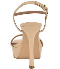 Guess Women's Hendora Leather Platform Dress Sandals