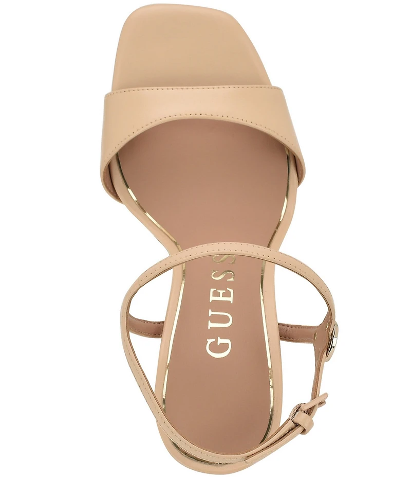 Guess Women's Hendora Leather Platform Dress Sandals