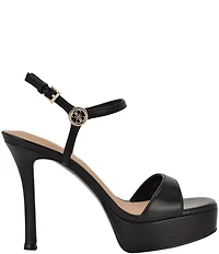 Guess Women's Hendora Leather Platform Dress Sandals