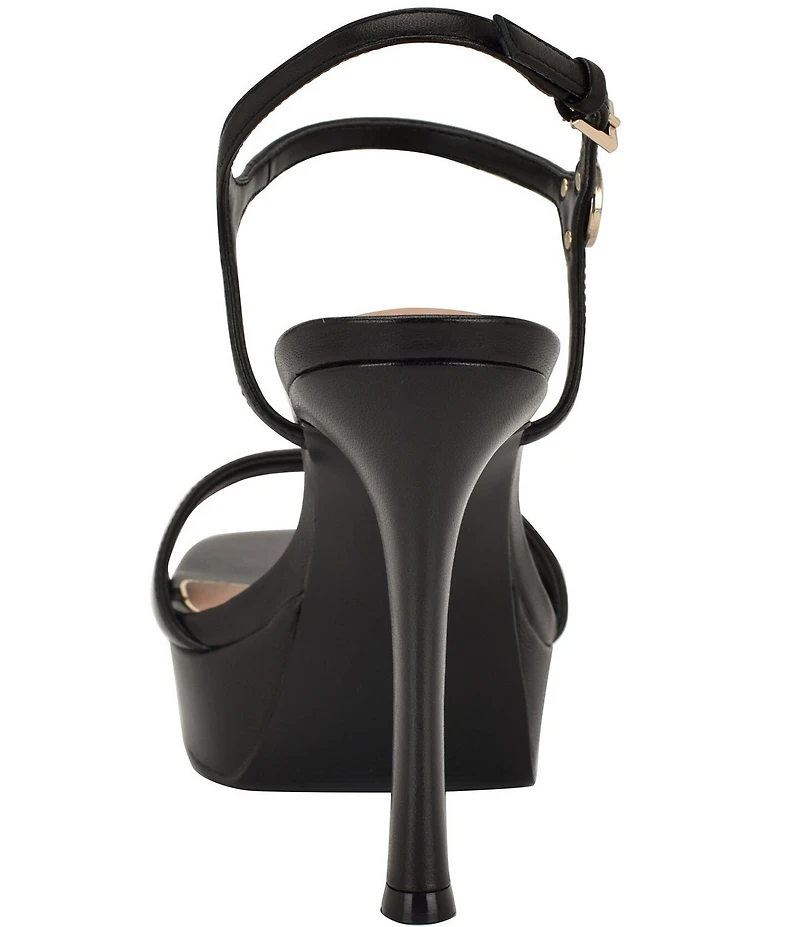 Guess Women's Hendora Leather Platform Dress Sandals