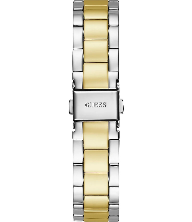 Guess Unisex Luna Mechanical Automatic Two Tone Stainless Steel Bracelet Watch