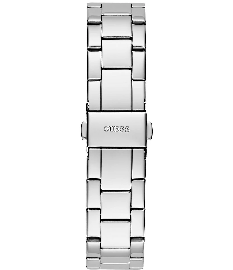 Guess Women's Multifunction Pink Dial Silver Stainless Steel Bracelet Watch