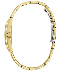Guess Women's Quartz Analog Gold Tone Stainless Steel Bracelet Watch