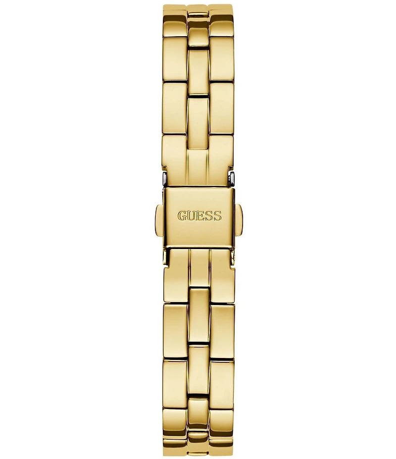 Guess Women's Quartz Analog Gold Tone Round Stainless Steel Bracelet Watch