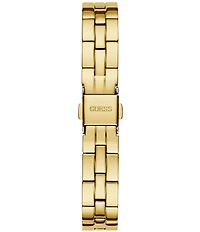 Guess Women's Quartz Analog Gold Tone Round Stainless Steel Bracelet Watch