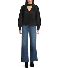 Guess Yuki Long Sleeve Cutout Sweater