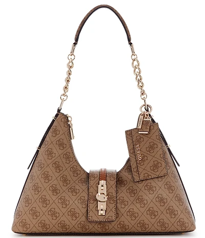 Guess Yvonne Logo Hobo Bag