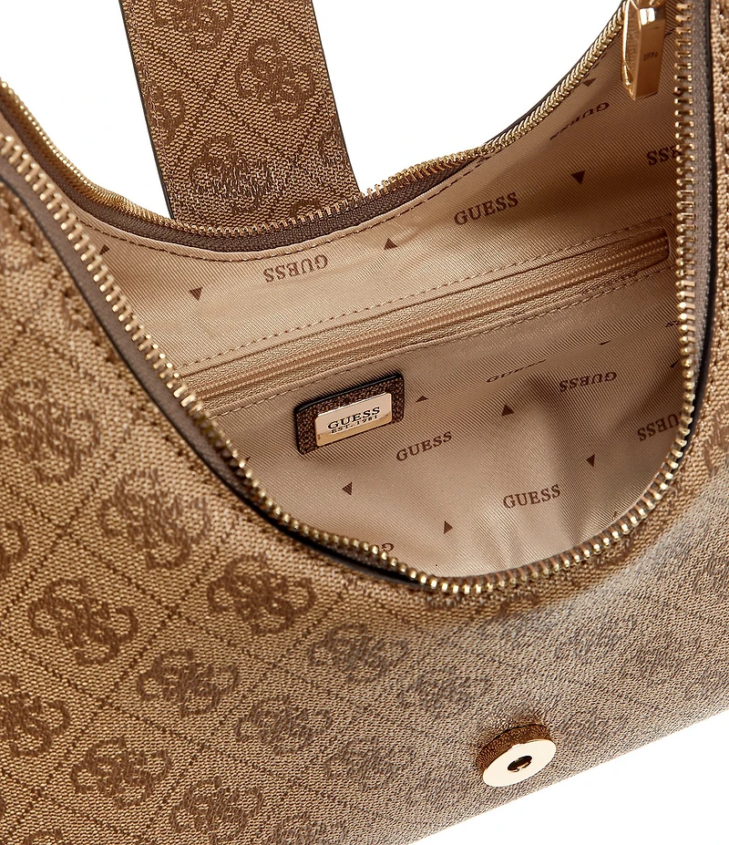 Guess Yvonne Logo Hobo Bag
