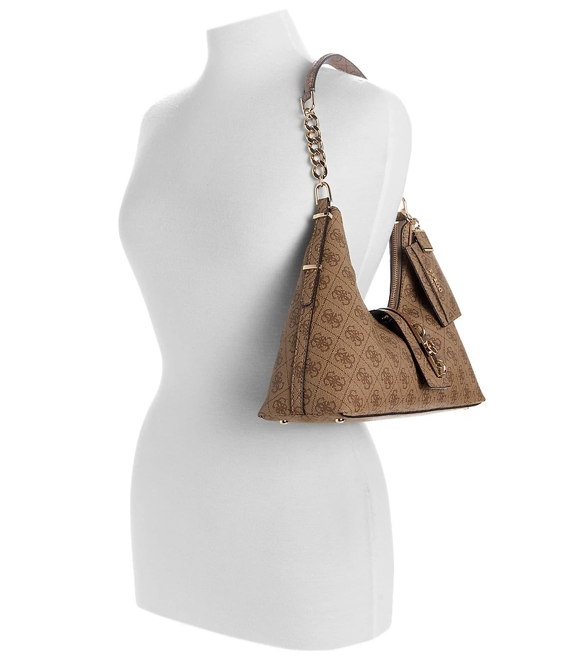 Guess Yvonne Logo Hobo Bag