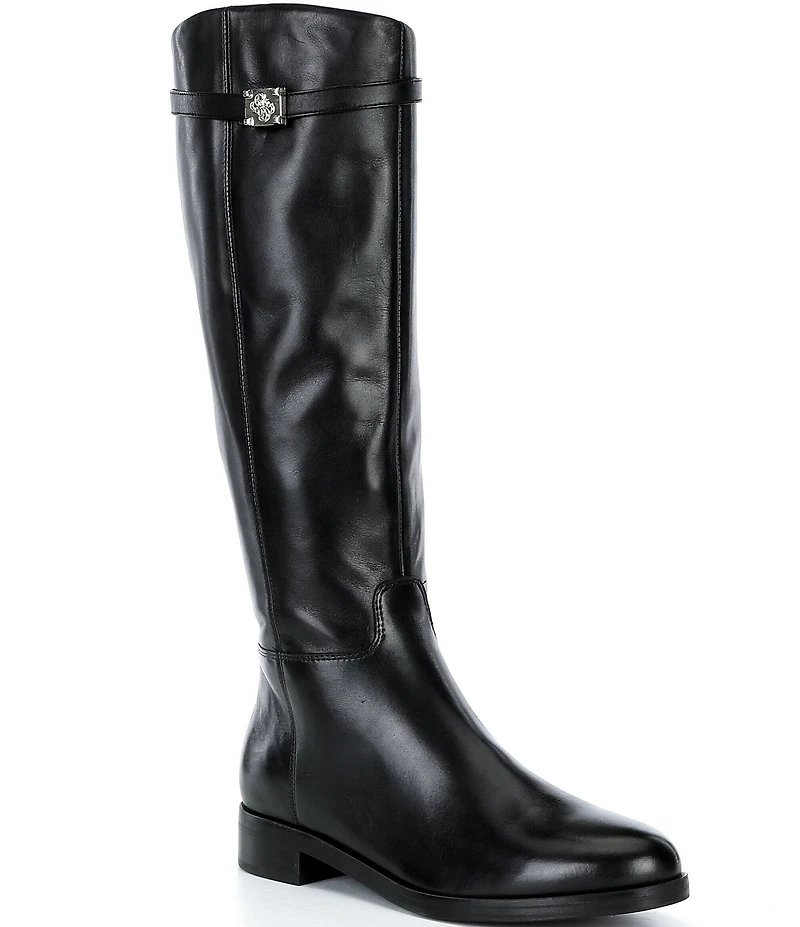 Guess Zoro Leather Tall Riding Boots