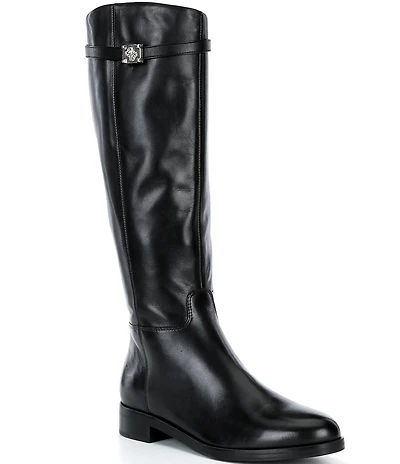 Guess Zoro Leather Tall Riding Boots