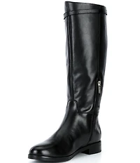 Guess Zoro Leather Tall Riding Boots