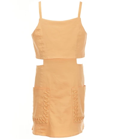 Habitual Big Girls Sleeveless Overlay Side Cutouts Romper