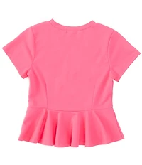 Habitual Big Girls 7-16 Short Sleeve Knit Top