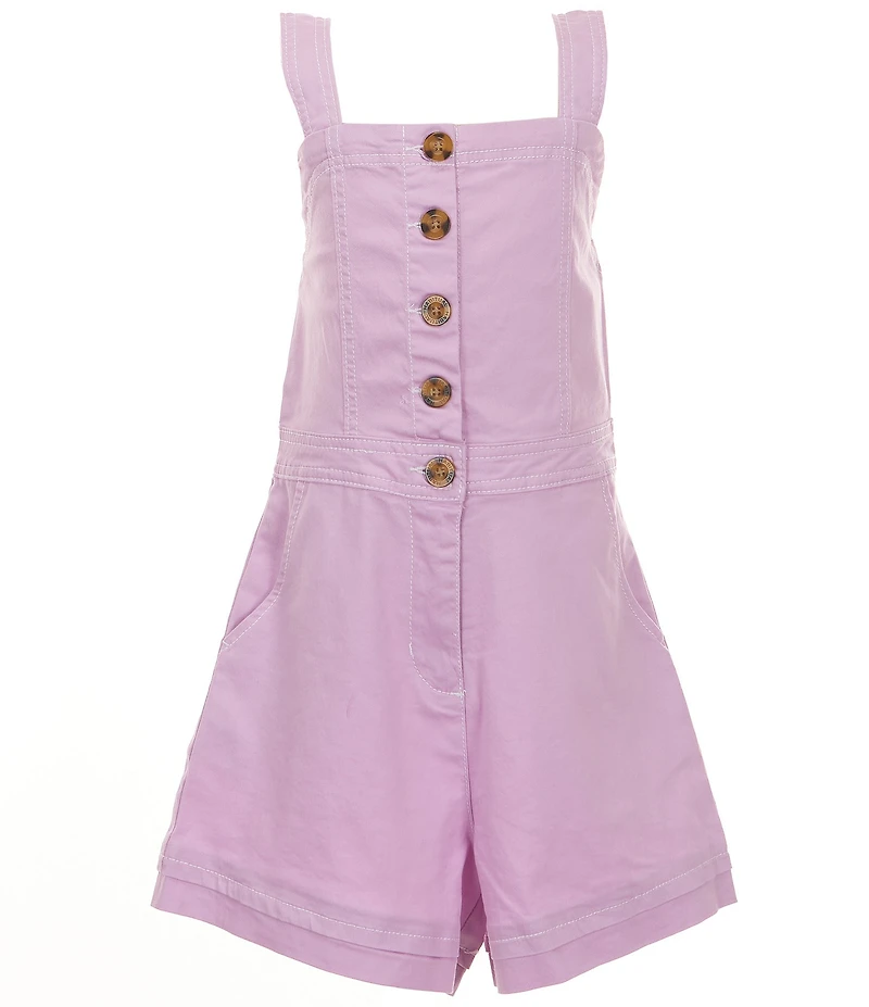 Habitual Big Girls Sleeveless Button Front Romper