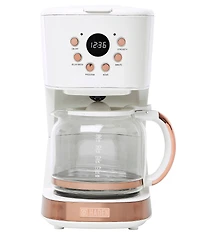 Haden Brighton Drip Coffee Maker 12 Cup Countertop Coffee Machine for Home with Glass Coffee Carafe -Vintage Retro Kitchen