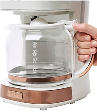 Haden Brighton Drip Coffee Maker 12 Cup Countertop Coffee Machine for Home with Glass Coffee Carafe -Vintage Retro Kitchen