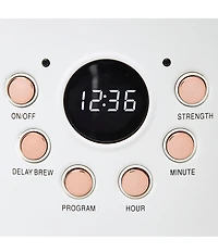 Haden Brighton Drip Coffee Maker 12 Cup Countertop Coffee Machine for Home with Glass Coffee Carafe -Vintage Retro Kitchen