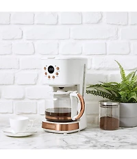 Haden Brighton Drip Coffee Maker 12 Cup Countertop Coffee Machine for Home with Glass Coffee Carafe -Vintage Retro Kitchen