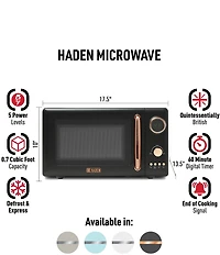 Haden Countertop Compact Retro Microwave Oven