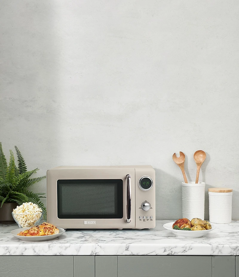 Haden Countertop Compact Retro Microwave Oven