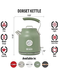Haden Dorset 1.7 Liter Stainless Steel Electric Tea Kettle