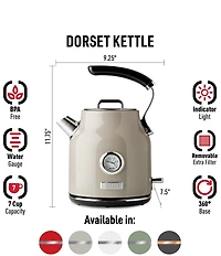 Haden Dorset 1.7 Liter Stainless Steel Electric Tea Kettle
