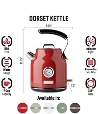 Haden Dorset 1.7 Liter Stainless Steel Electric Tea Kettle