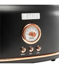 Haden Dorset 2 Slice Toaster Stainless Steel Wide Slot with Removable Crumb Tray and Control Settings