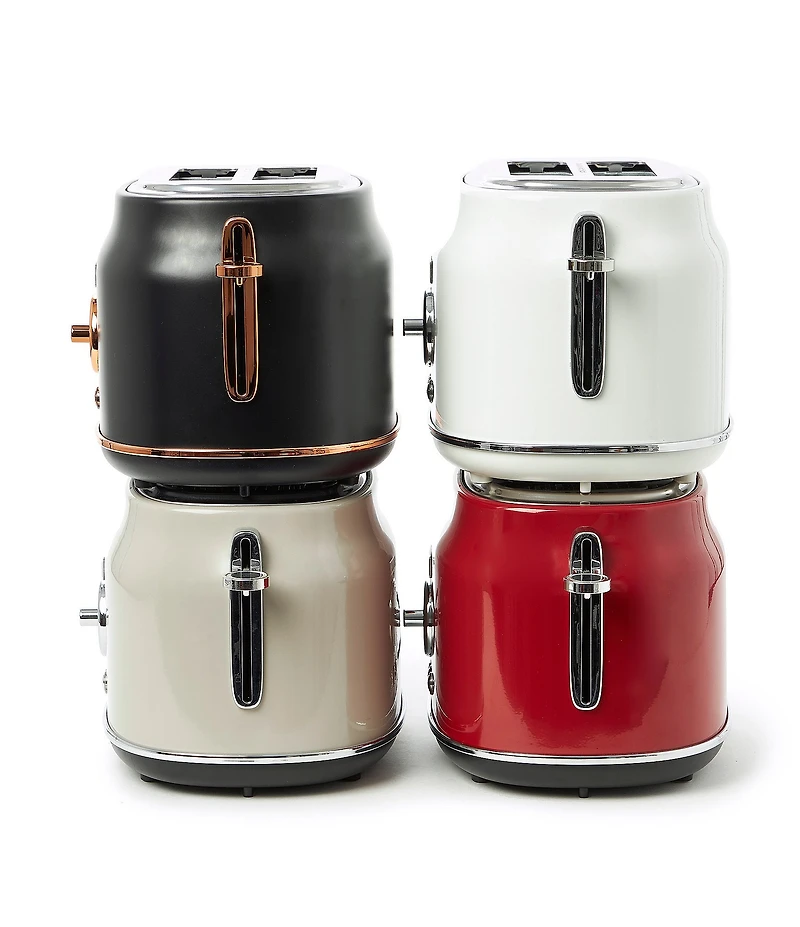 Haden Dorset 2 Slice Toaster Stainless Steel Wide Slot with Removable Crumb Tray and Control Settings