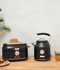 Haden Dorset 2 Slice Toaster Stainless Steel Wide Slot with Removable Crumb Tray and Control Settings