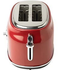 Haden Dorset 2 Slice Toaster Stainless Steel Wide Slot with Removable Crumb Tray and Control Settings Ivory and Chrome